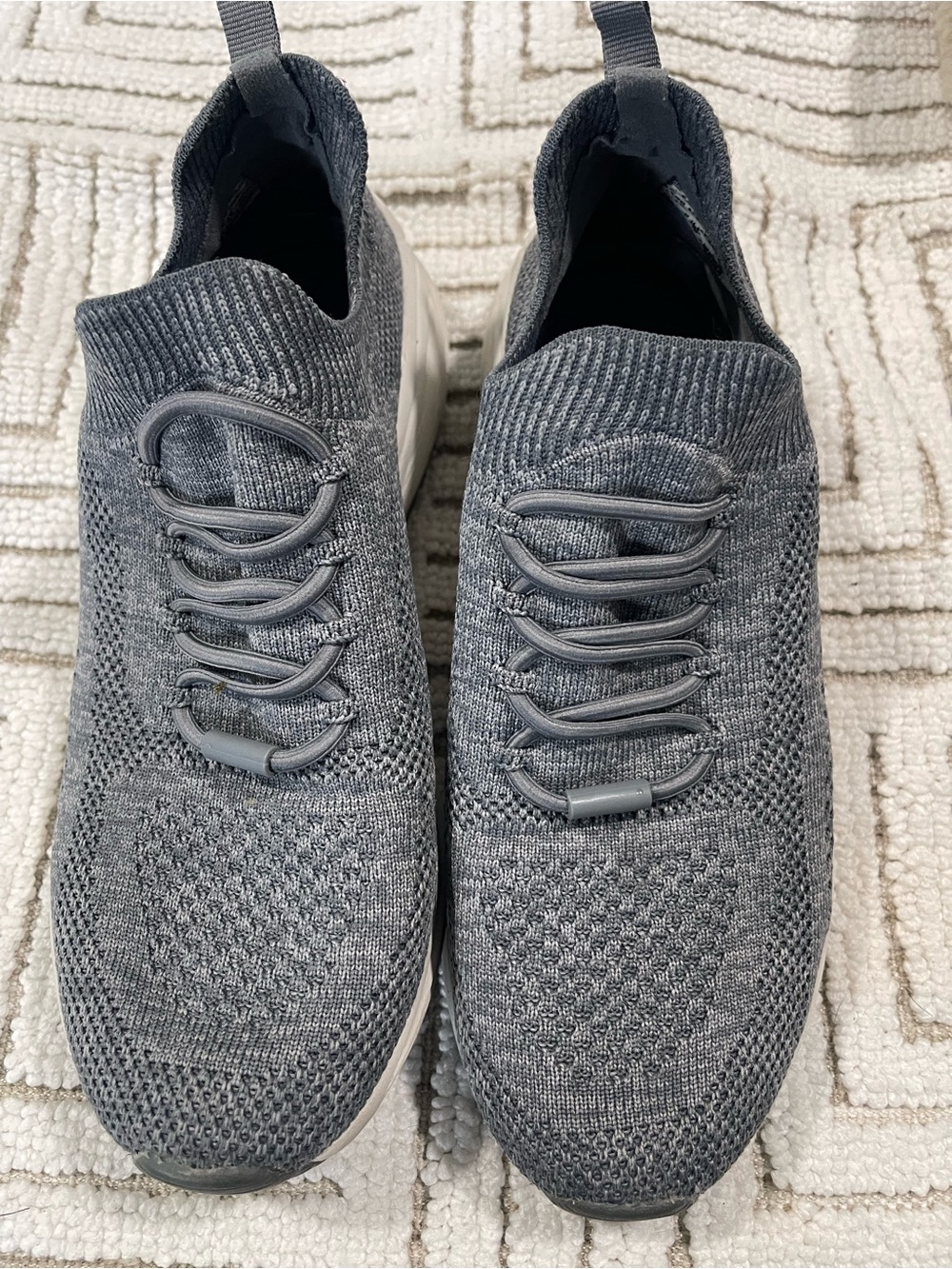 Skechers Men’s Slip-On Knit Sneakers - Gray